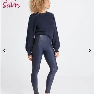 SPANX Faux Leather Leggings NWOT size medium